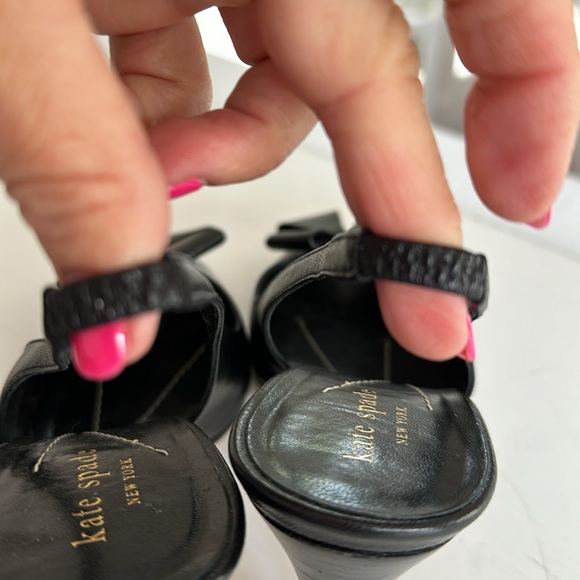 Kate Spade black slingback pumps, gorgeous 8.5 B - Picture 12 of 13